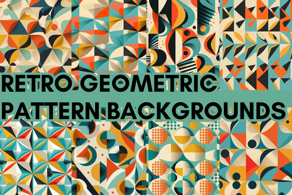 Download Retro Geometric Pattern Backgrounds - Pattern background Collection