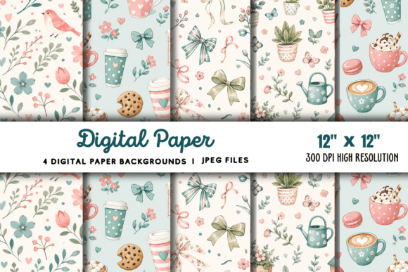 Download Digital Paper Pattern Background 23 - Premium Bundle