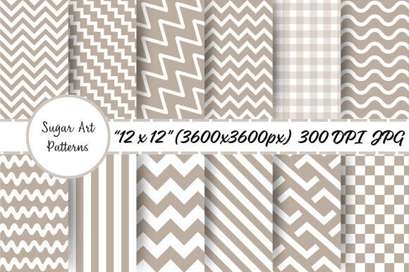 Download Warm Taupe Stripes Pastel Digital Paper - Pastel digital paper Collection